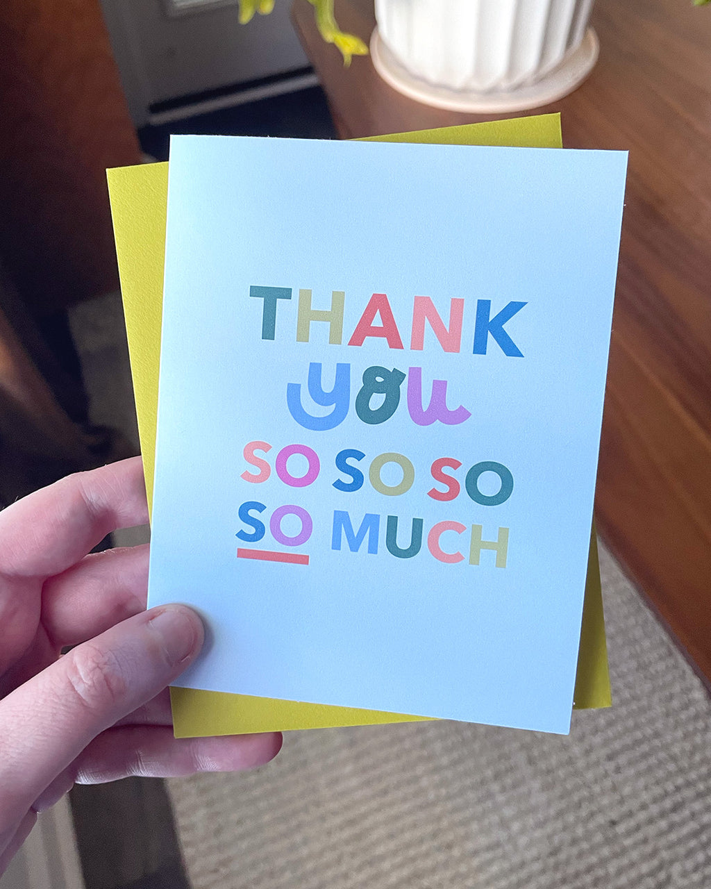 Thank You SO Much Greeting Card