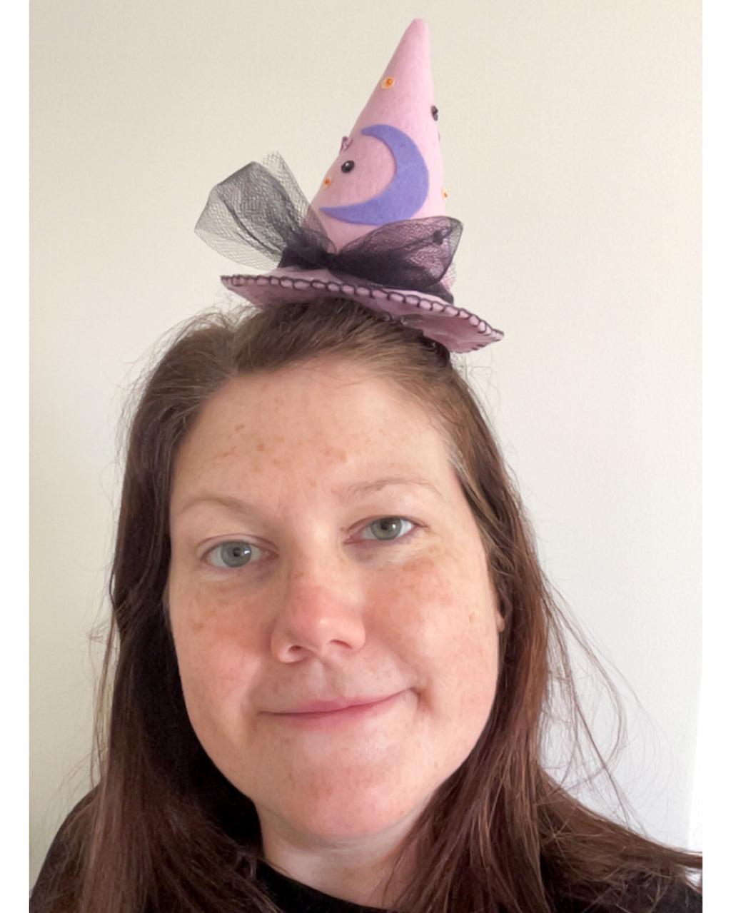 Dusty Blue Mini Felt Witch Hat