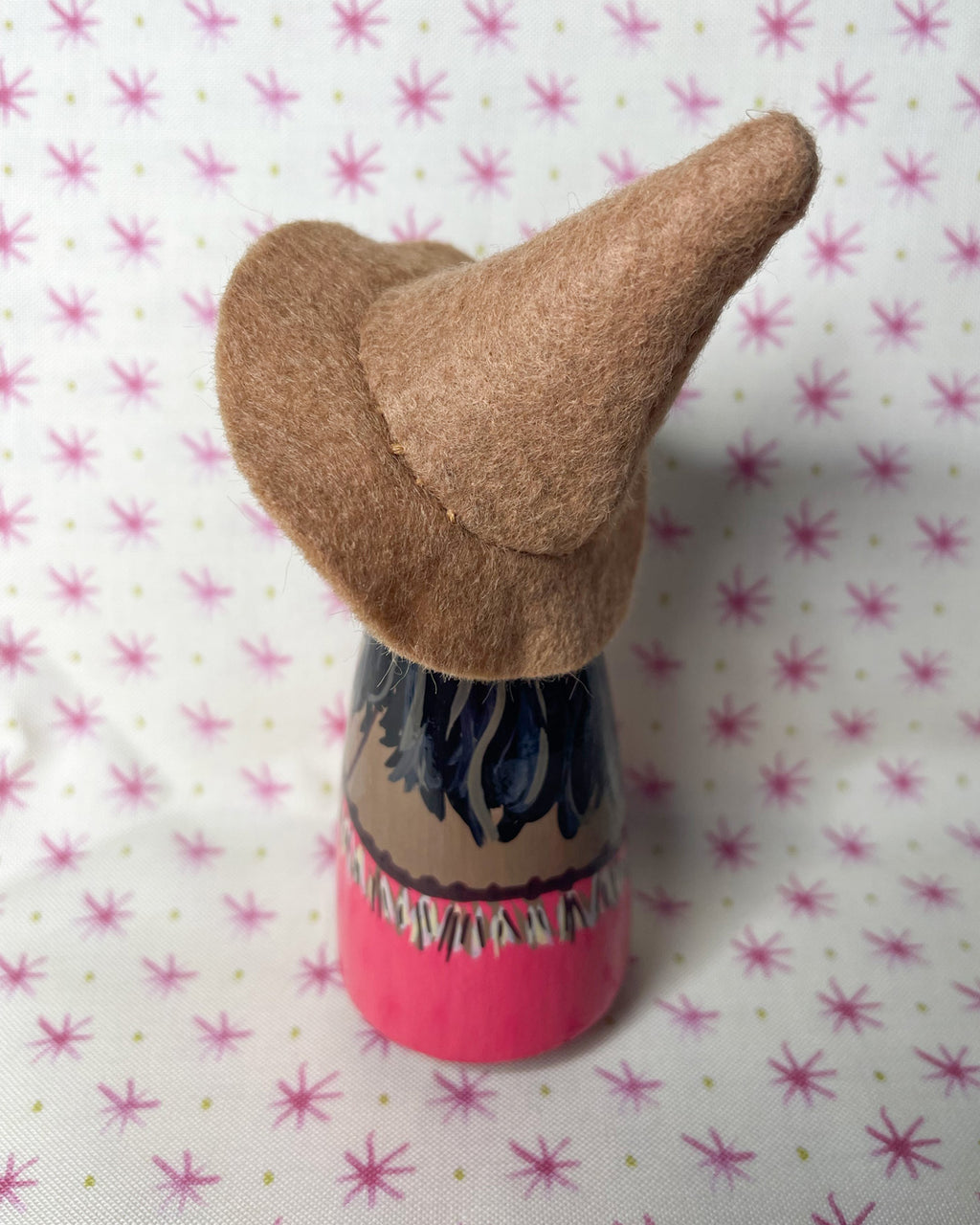 Autumn Orchard Witch Wooden Peg Doll