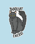 Black Cat Energy Vinyl Sticker