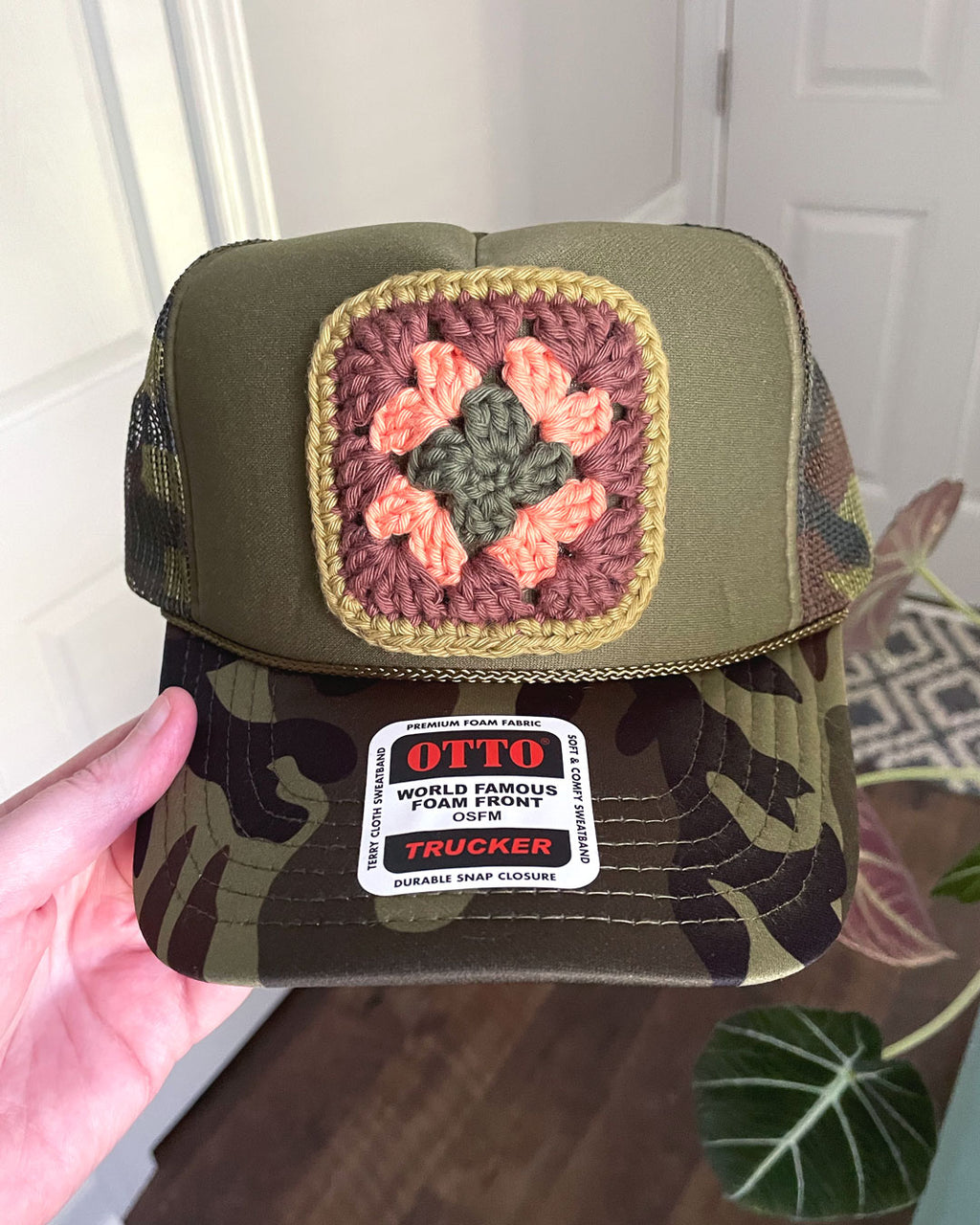 Camo Granny Square Hat