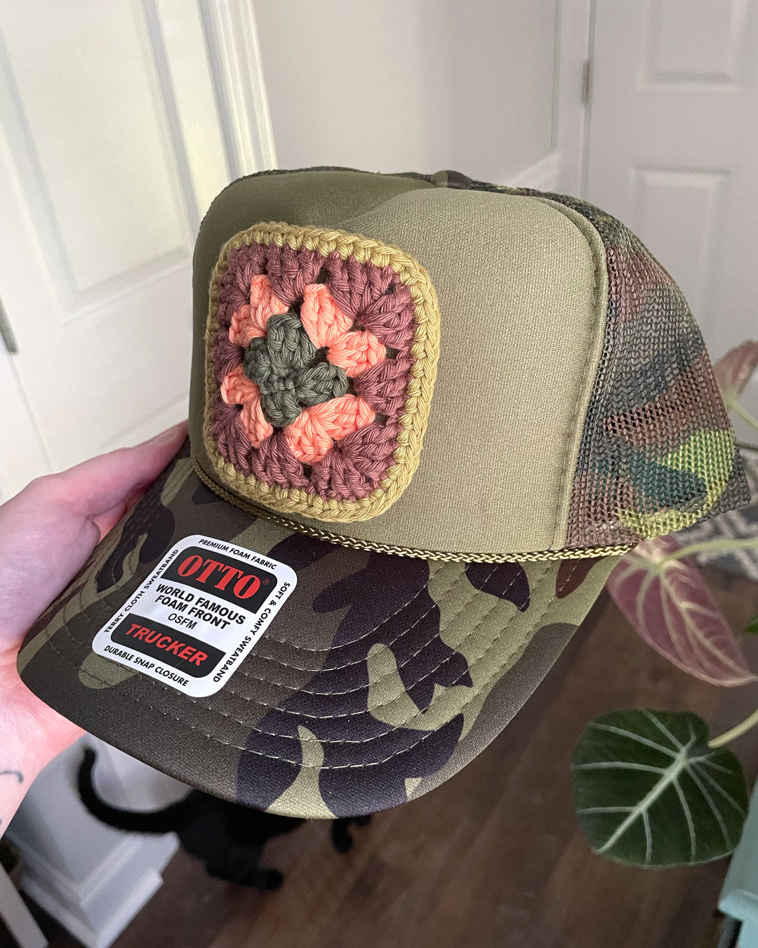 Camo Granny Square Hat