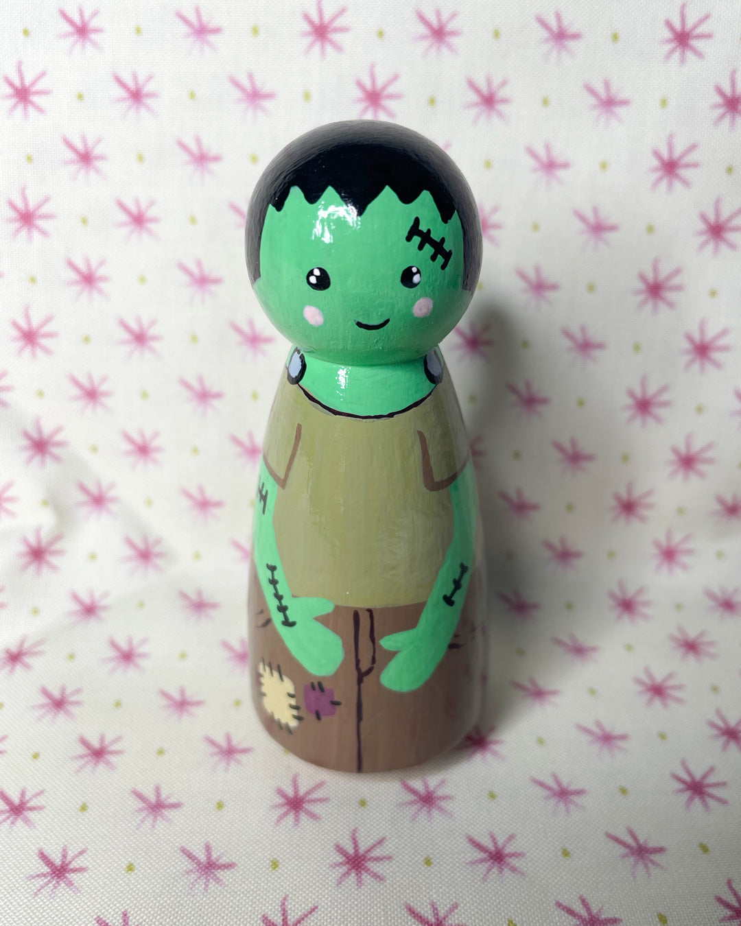 Frankie Wooden Peg Doll