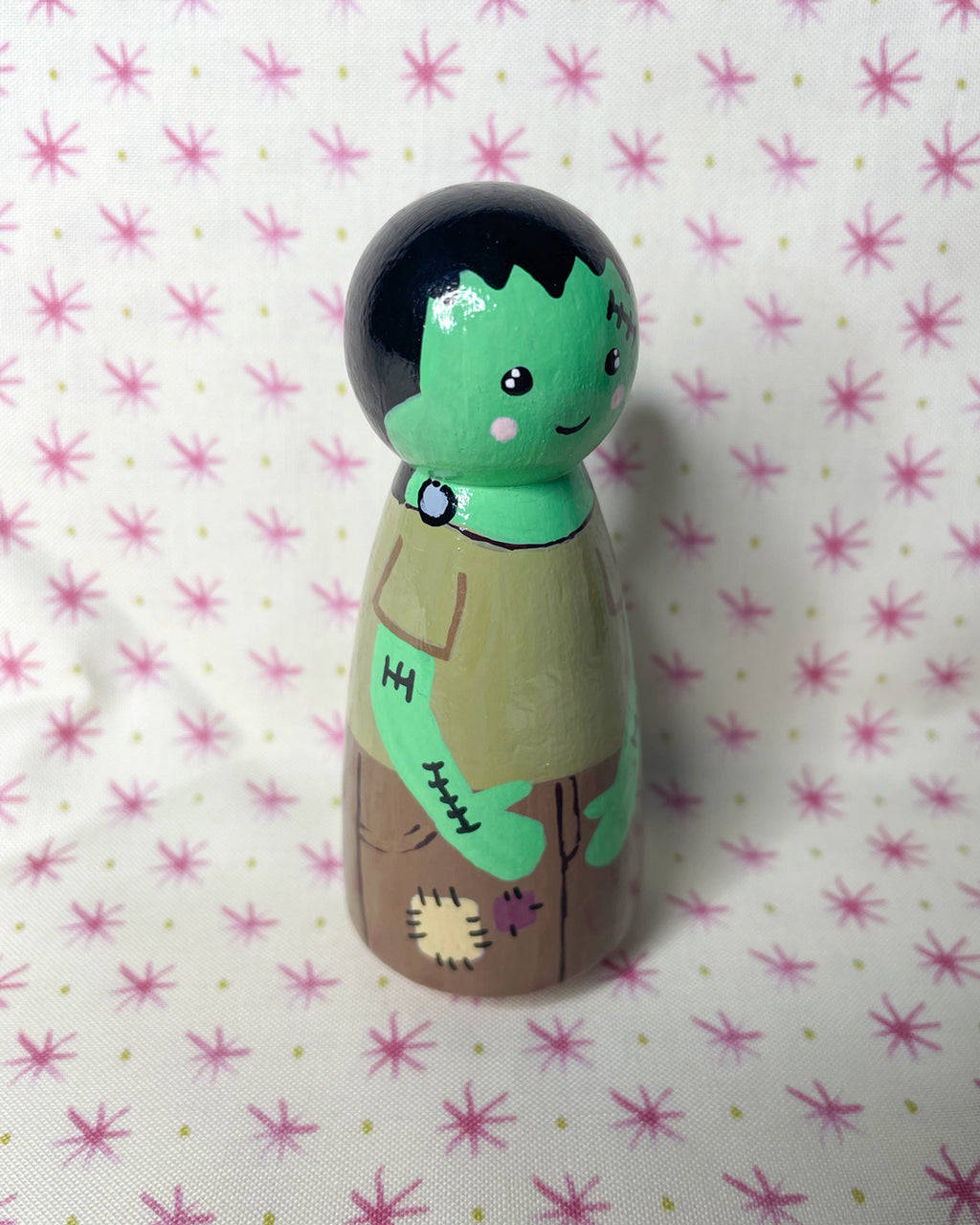 Frankie Wooden Peg Doll