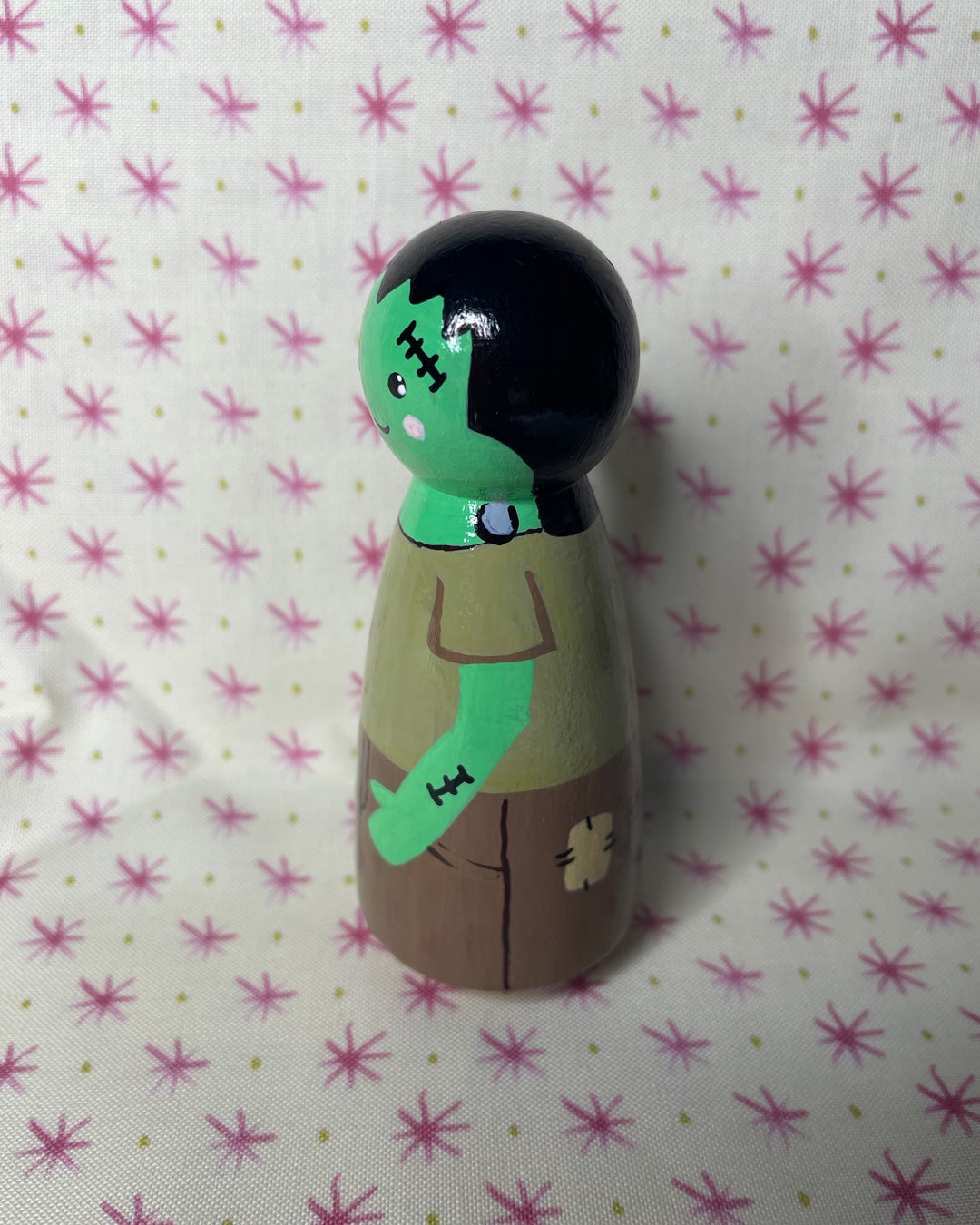 Frankie Wooden Peg Doll