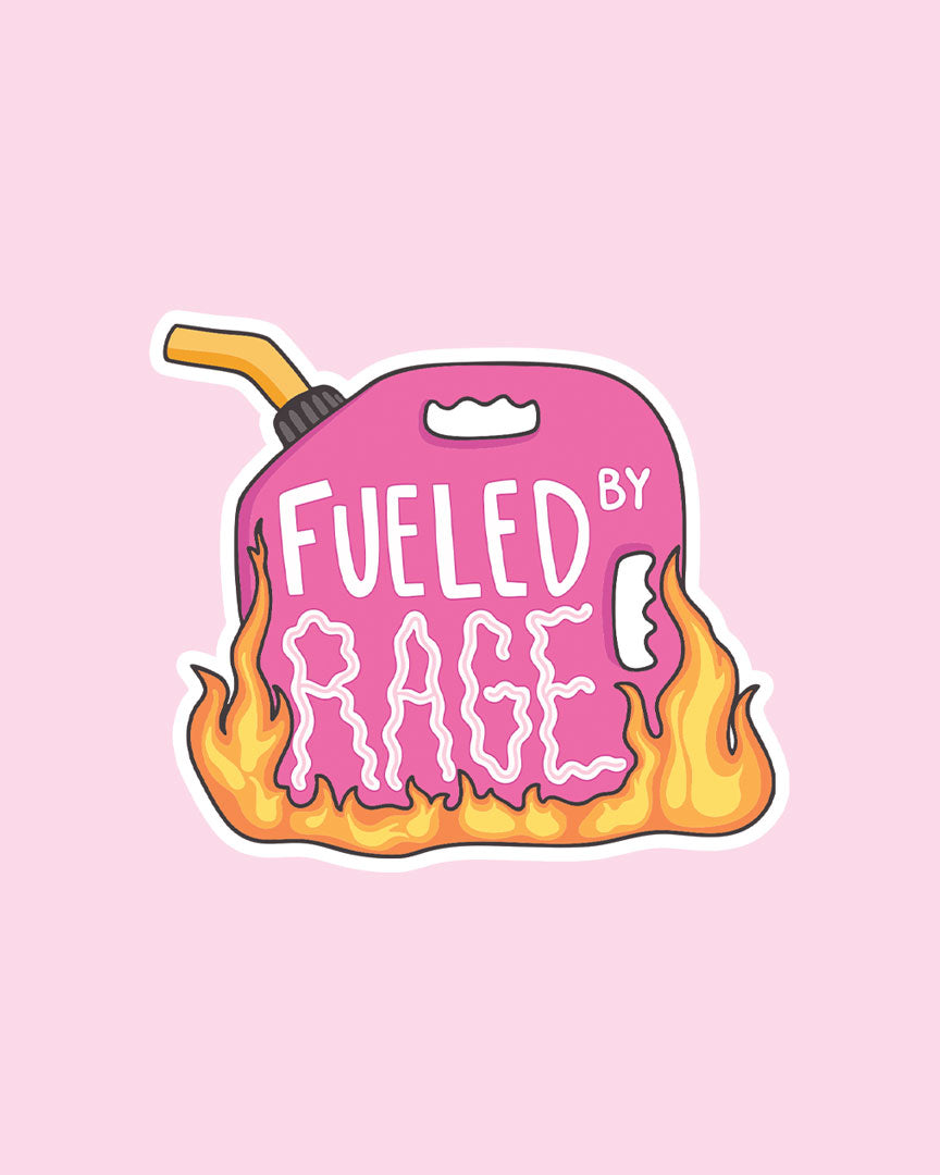Fueled By Rage Vinyl Sticker
