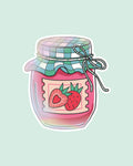 Jam Jar Holographic Vinyl Sticker