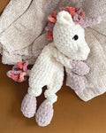 Unicorn Lovey with Pink Multi Mane