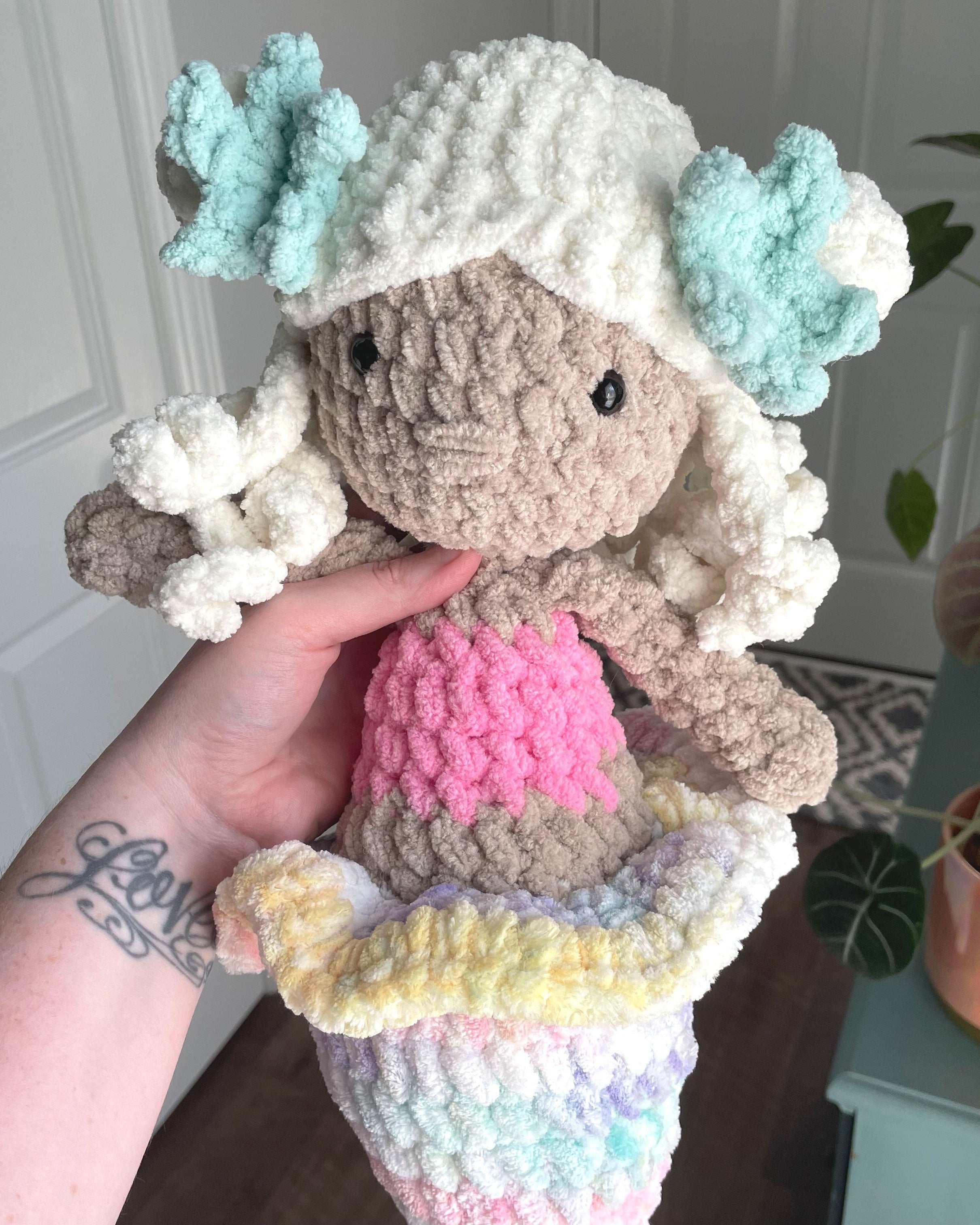 Blonde Mermaid Stuffie