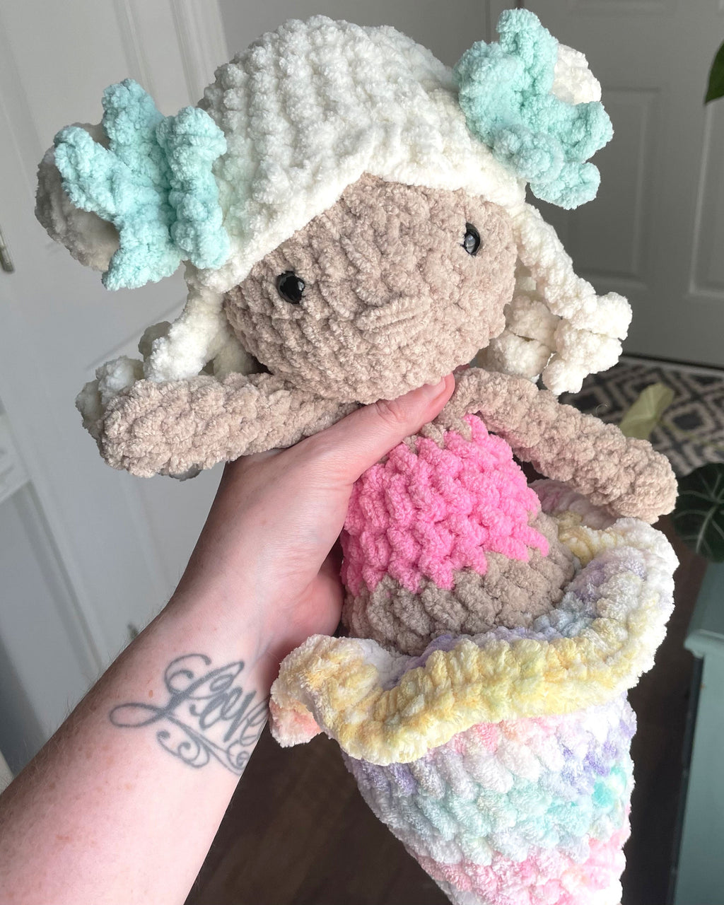 Blonde Mermaid Stuffie