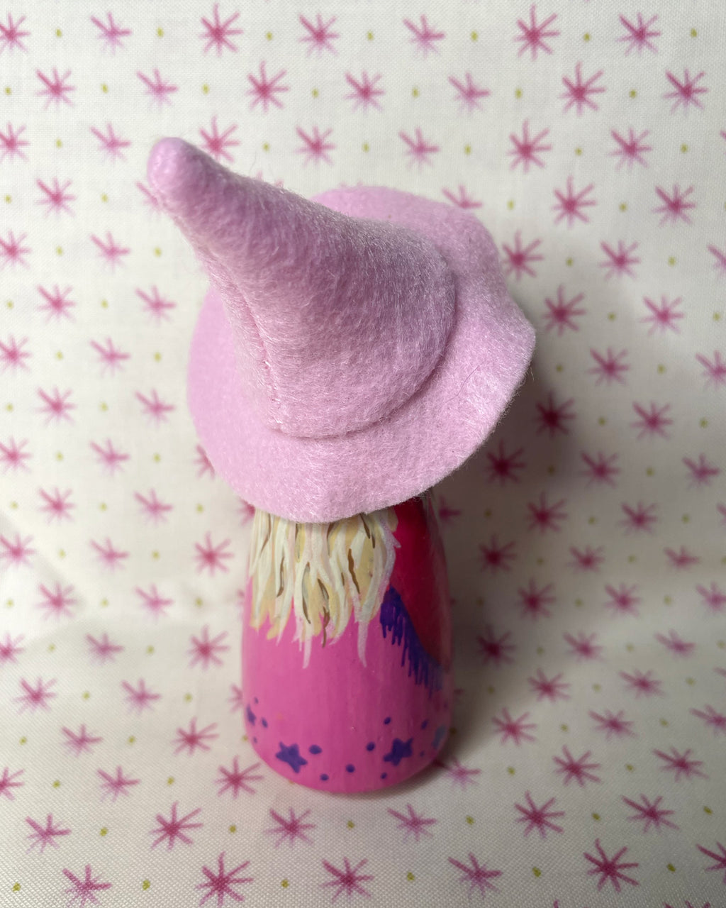 Cowgirl Barbie Witch Wooden Peg Doll