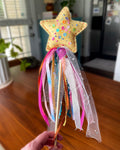 Embroidered Felt Star Wand